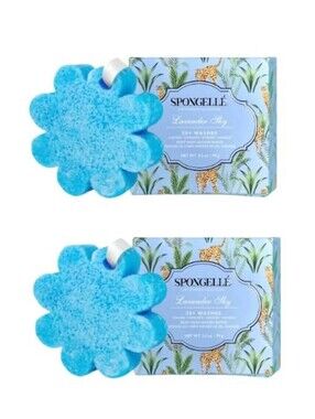 Spongelle Bundle - (2) x Spongelle Lavender Sky Flower Buffer Sponges 99g *BNIB!